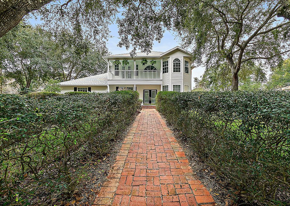 Brick walkway to entrance 