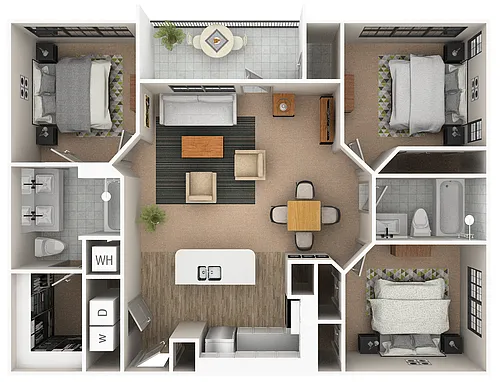 Floor plan 3B