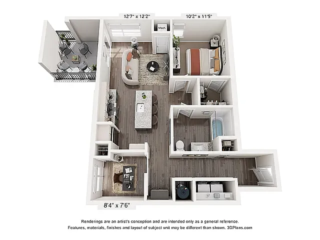 Floor plan 1C2 Delacroix