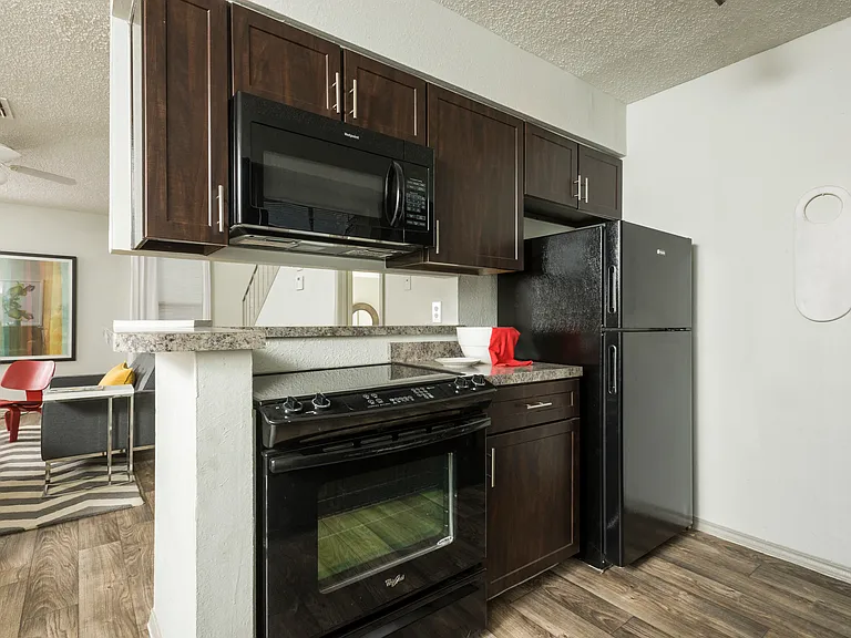 Classic Kitchen with Black Appliances