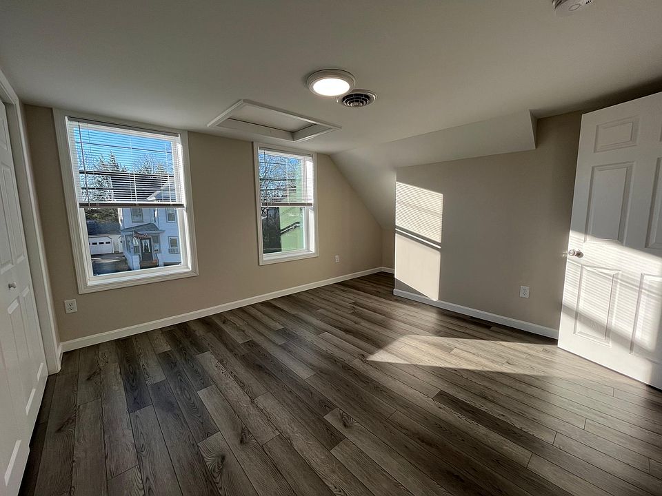 Bright, sunny main bedroom
