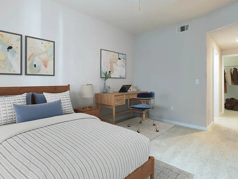 Carpeted Bedroom