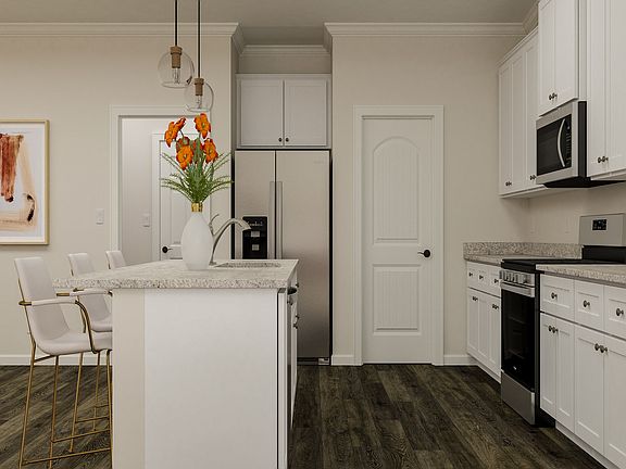 Kitchen includes stainless steel appliances