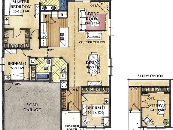 Craftsman 1 Floorplan Study Option