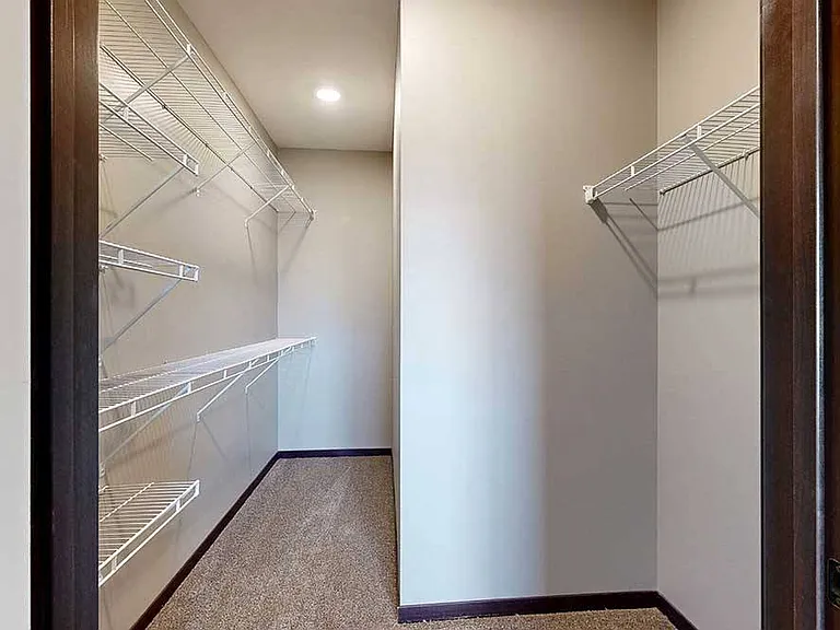 It's easy to keep everything organized in our roomy walk-in closets.