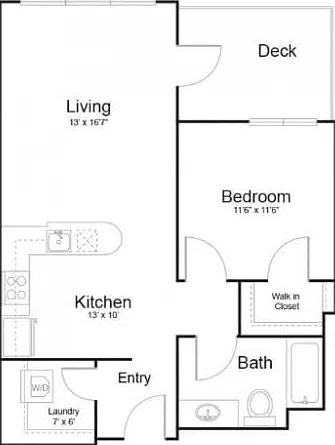 Floor plan 1x1 Floor plan 1x1