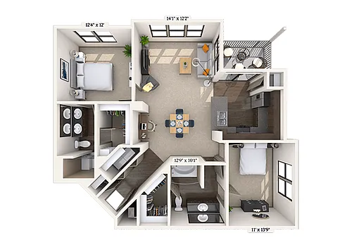 Floor plan Spanish Oak