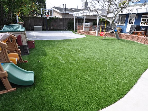 play area with sport court