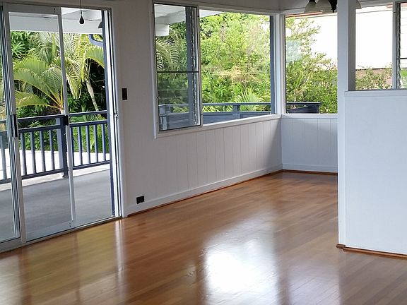vaulted ceiling, original hardwood floors