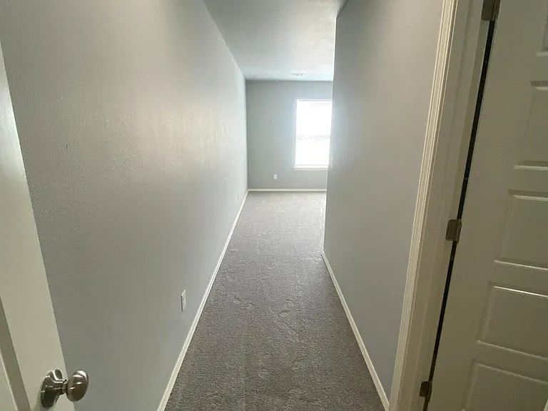 Master bed with separated hall to bedroom and bathroom