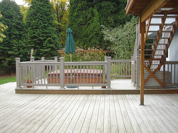 Trex Deck and Hot tub