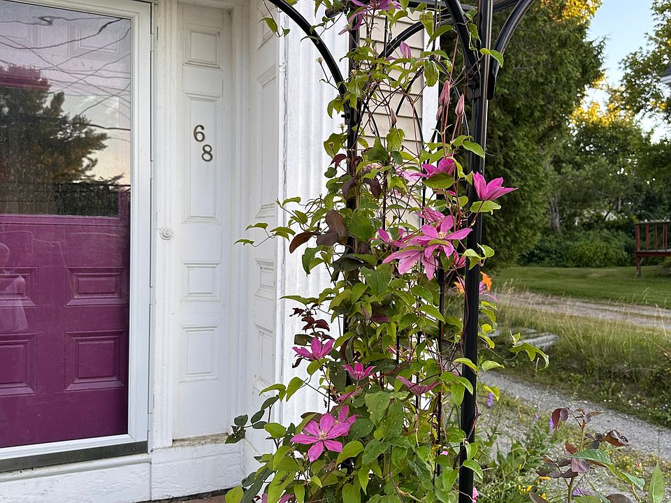 Flowers abound at your entrance