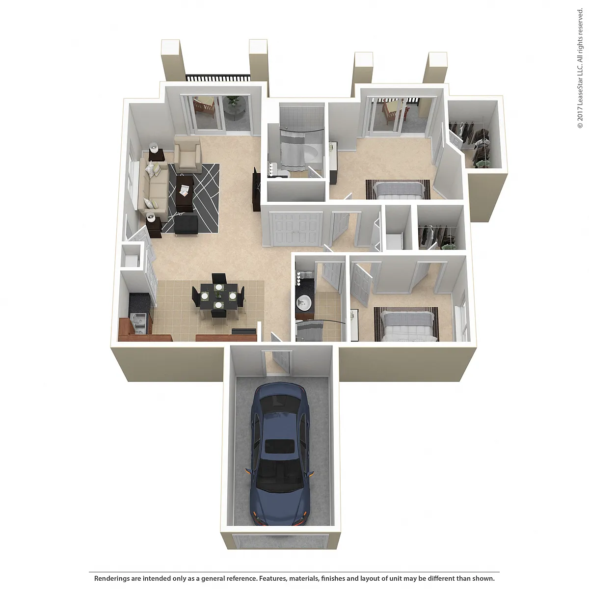 Floor plan Residence 7 Upgraded
