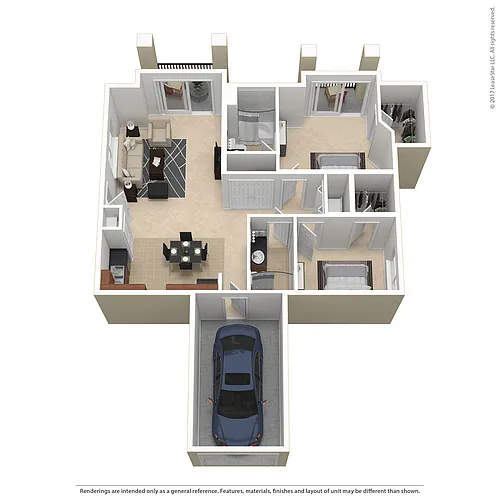 Floor plan Residence 7 Upgraded