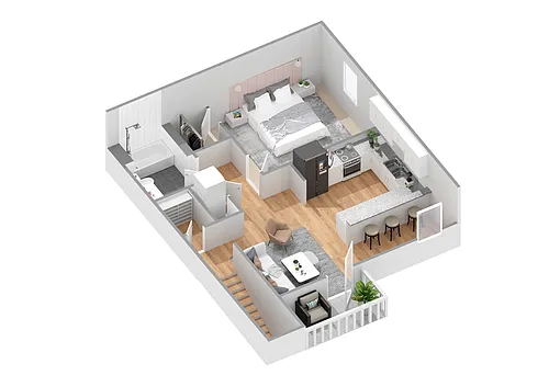 Floor plan One Bedroom