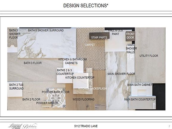 Representative photo of design selections for 5112 Triadic Lane