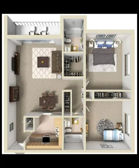 B2 two bedroom two bath 1100 sqft RIVIERA B2 two bedroom two bath 1100 sqft RIVIERA