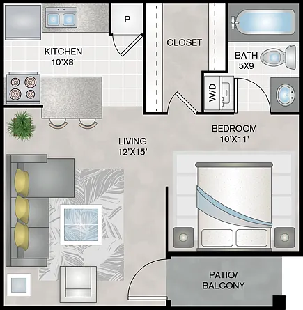 One Bedroom One Bathroom 473 sqft One Bedroom One Bathroom 473 sqft