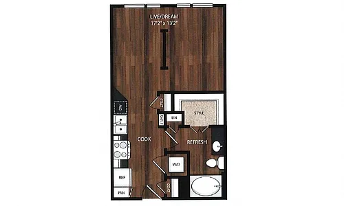 Floor plan Phase II Studio F
