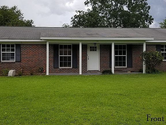 Front of house in summer