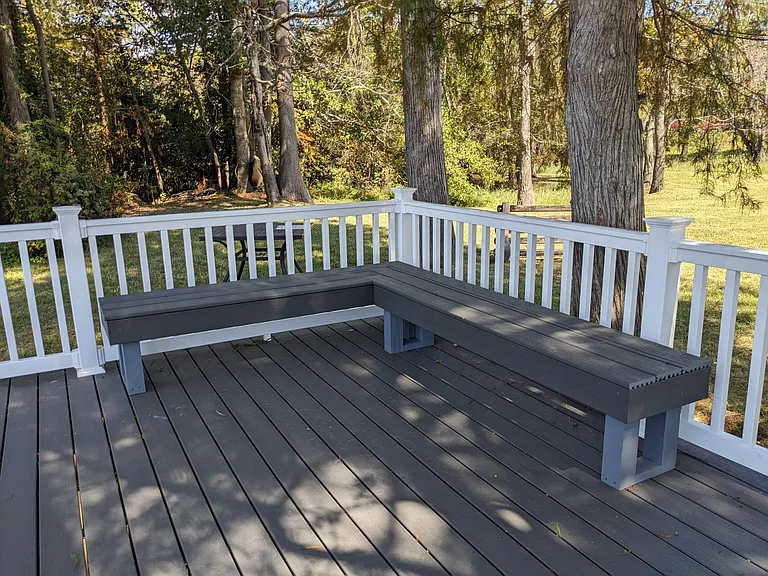 riverside seating area