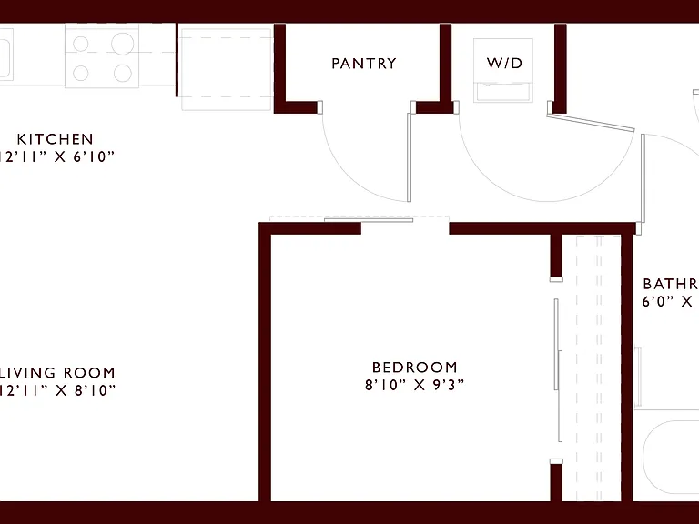 Explore this efficient and stylish apartment layout featuring spacious living areas. Explore this efficient and stylish apartment layout featuring spacious living areas.