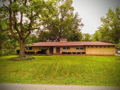 Mid-century modern home.