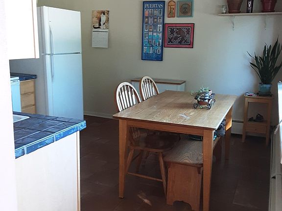Kitchen with dining area.