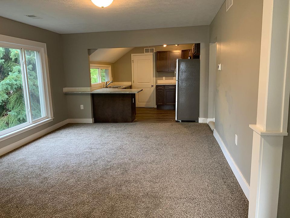 Living room through to kitchen