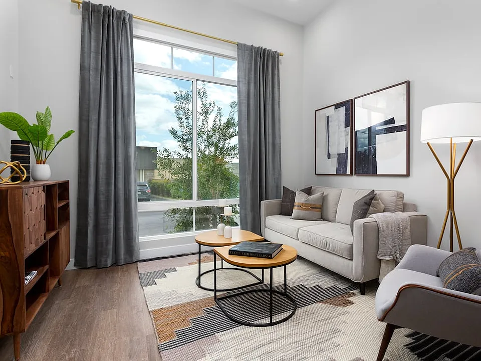 Apartments with hard surface flooring throughout living area