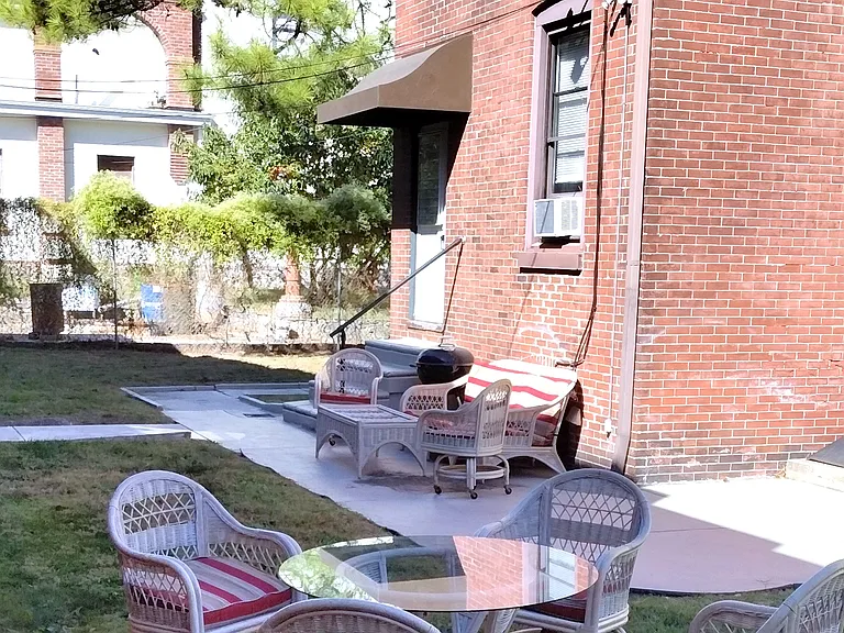 Backyard Seating and Dining Area