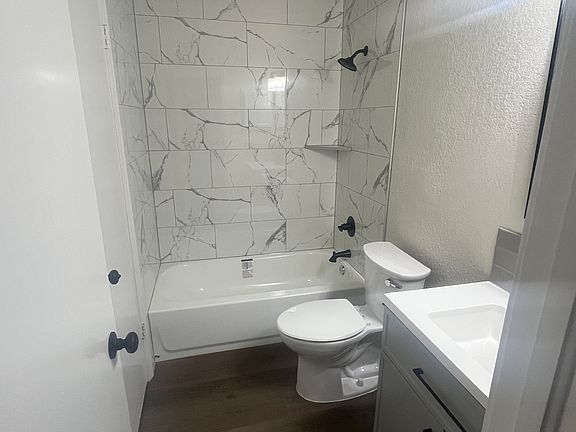 bathroom; shower/tub combo