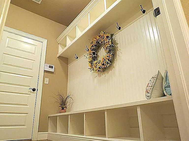 Mud room bench