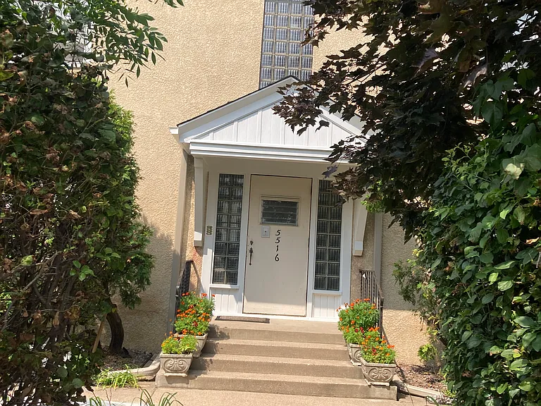 Front entry of building