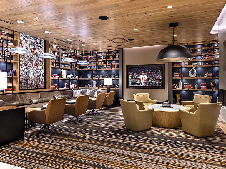 The Quiet Lounge at One Cardinal Way Luxury Apartments