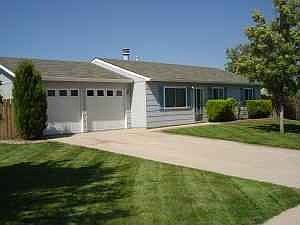 Front of home, great yard, established trees, new siding and paint!