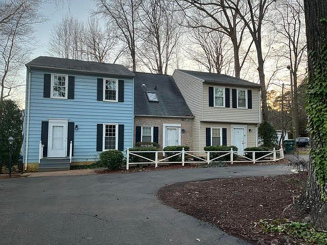 C is the Blue townhouse