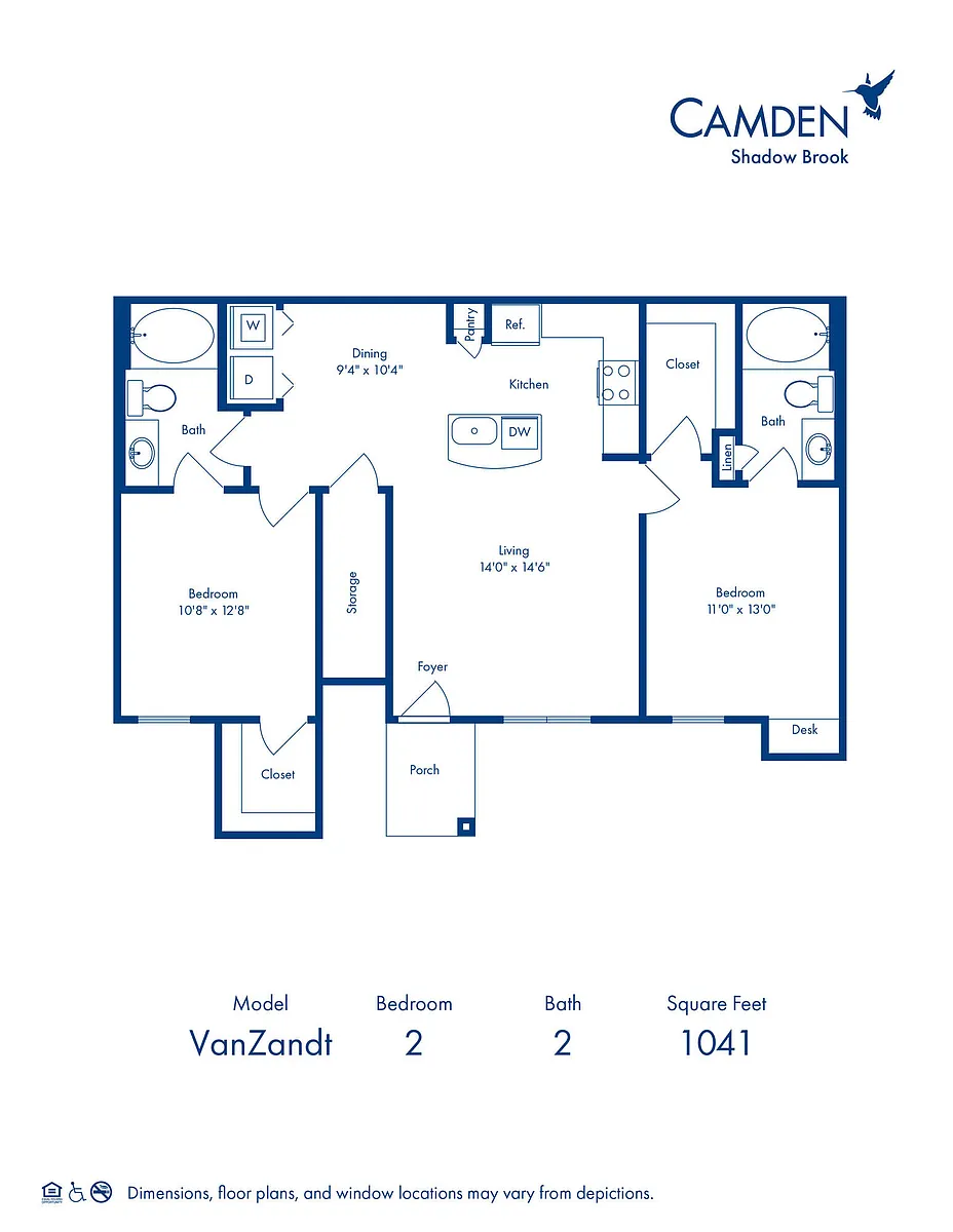 Floor plan Van Zandt