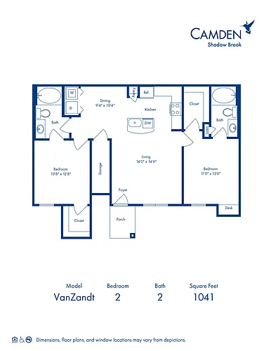 Floor plan Van Zandt