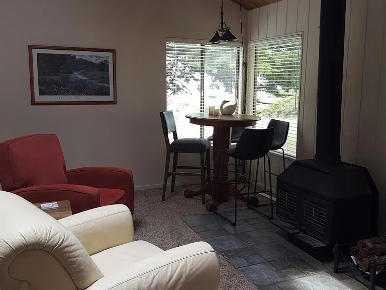 Wood Stove and Game Table