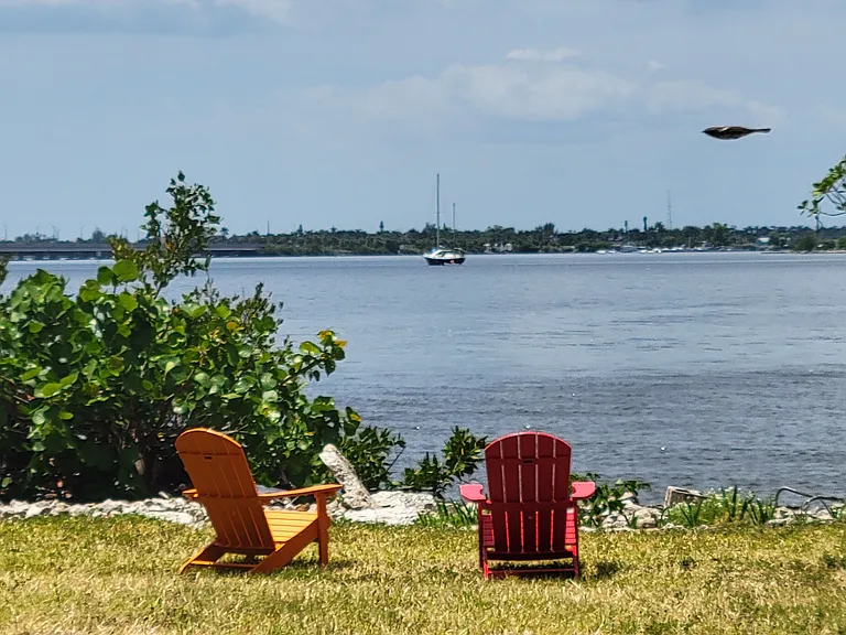Seating Overlooking the River