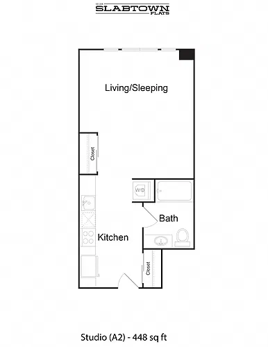 Floor plan Studio A2