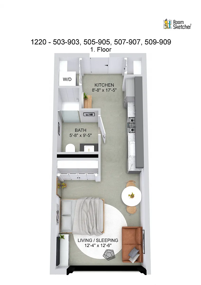 Floor plan J2 Studio