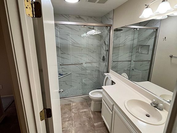 bathroom - remolded shower & new paint