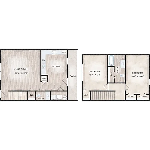 Floor plan Dogwood Deluxe
