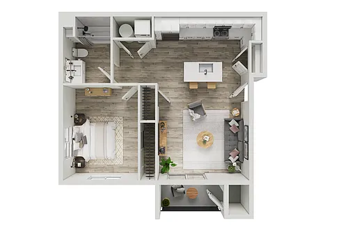 Floor plan One Bedroom