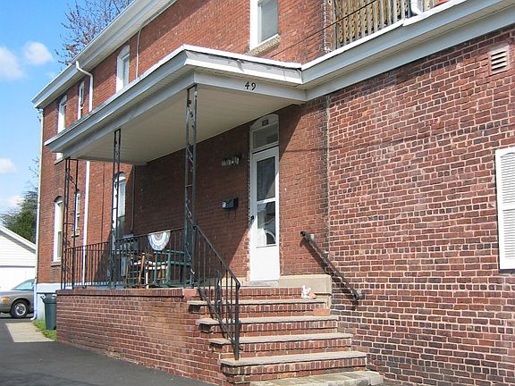 Front door entrance on side of building.