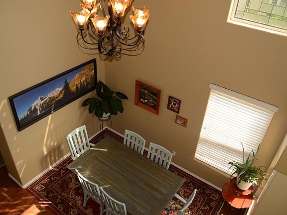 View from top of stairs