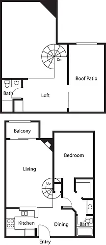 Floor plan Monroe with Loft