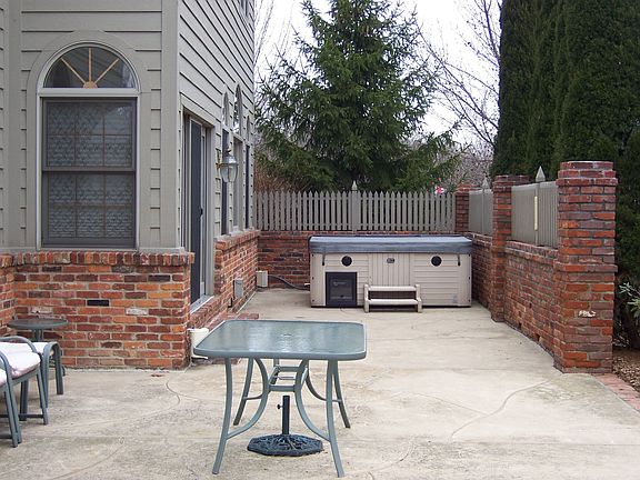 back patio and hot tub